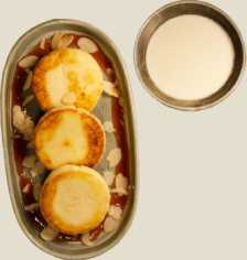 Рисовая каша с апельсиновым мармеладом